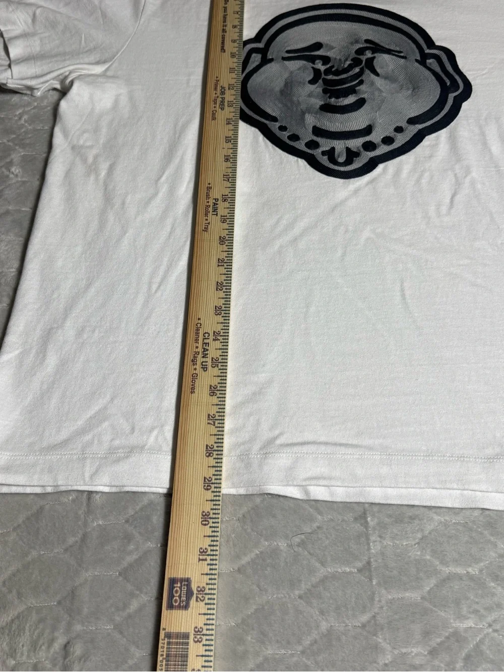 True Religion Big Buddha Graphic Tee White XL Streetwear Y2K